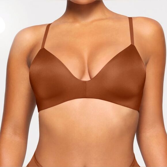 Skims Wireless Form Lightly Lined T-Shirt Demi Bra 40DD  Jasper NWT - Picture 1 of 14
